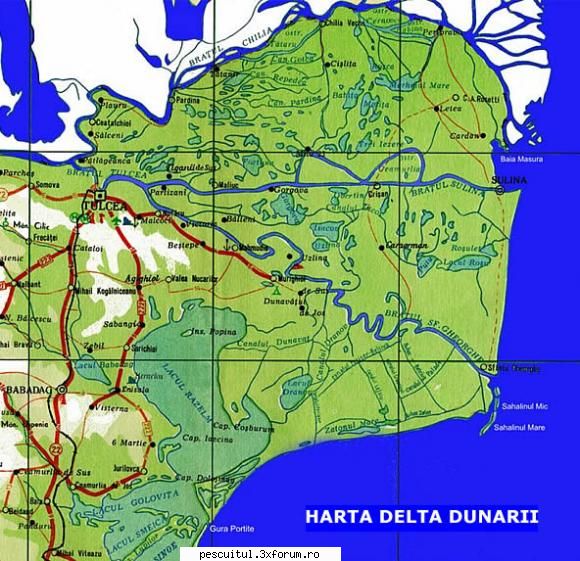 harta delta dunarii representation